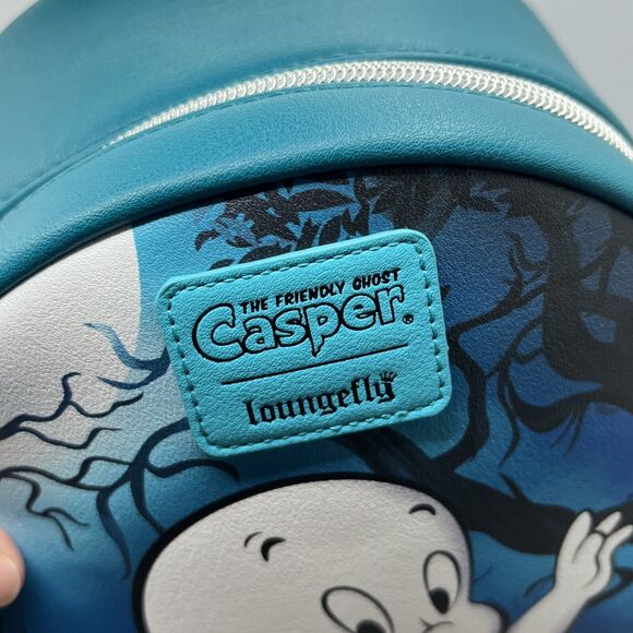 LOUNGEFLY CASPER THE FRIENDLY GHOST PUMPKIN MINI BACKPACK ~ WITH TAGS~ BRAND NEW - Picture 9 of 11